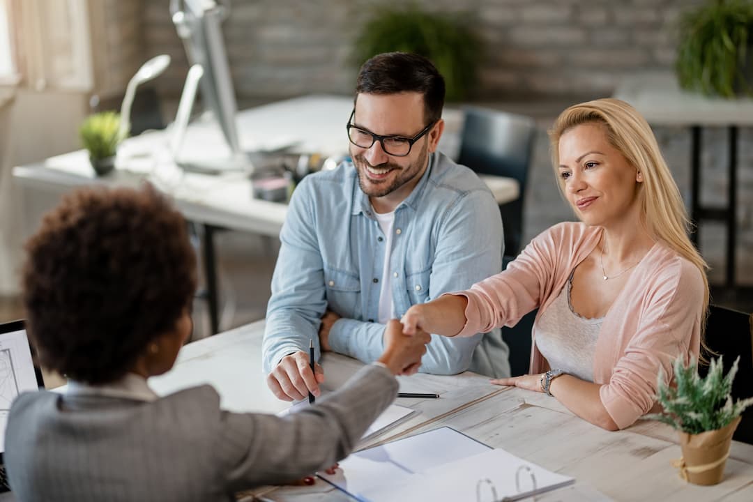 A couple planning their home financing together